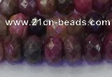 CRB1833 15.5 inches 5*8mm faceted rondelle tourmaline beads