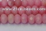 CRB1849 15.5 inches 5*8mm faceted rondelle pink opal beads