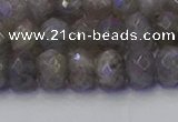 CRB1853 15.5 inches 5*8mm faceted rondelle labradorite beads