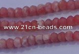 CRB1884 15.5 inches 2*3mm faceted rondelle rhodochrosite beads