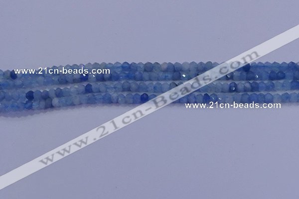 CRB1890 15.5 inches 2*3mm faceted rondelle aquamarine beads