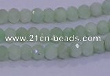 CRB1913 15.5 inches 2.5*4mm faceted rondelle green opal beads