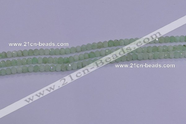 CRB1913 15.5 inches 2.5*4mm faceted rondelle green opal beads