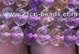 CRB1943 15.5 inches 4*6mm faceted rondelle ametrine beads