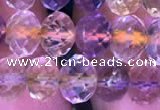 CRB1944 15.5 inches 6*8mm faceted rondelle ametrine beads