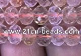 CRB1949 15.5 inches 4*6mm faceted rondelle citrine gemstone beads