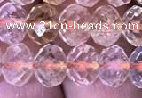 CRB1950 15.5 inches 6*8mm faceted rondelle citrine gemstone beads