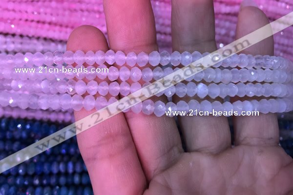 CRB1961 15.5 inches 3.5*5mm faceted rondelle white moonstone beads