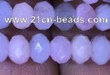 CRB1968 15.5 inches 4*6mm faceted rondelle morganite beads