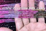 CRB1971 15.5 inches 3*4mm faceted rondelle tourmaline beads