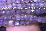 CRB1979 15.5 inches 2*3mm faceted rondelle labradorite beads