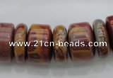 CRB198 15.5 inches 6*18mm - 13*18mm rondelle noreena jasper beads