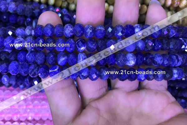 CRB1992 15.5 inches 6*8mm faceted rondelle sodalite beads