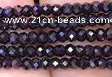 CRB1997 15.5 inches 2*3mm faceted rondelle black spinel beads