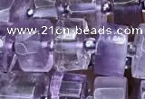 CRB2011 15.5 inches 9mm - 10mm faceted tyre light amethyst beads