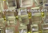 CRB2030 15.5 inches 7mm - 8mm faceted tyre lemon quartz beads