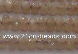 CRB210 15.5 inches 3*4mm faceted rondelle moonstone beads