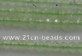 CRB212 15.5 inches 3*4mm faceted rondelle green rutilated quartz beads