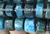 CRB2145 15.5 inches 7mm - 8mm faceted tyre apatite gemstone beads