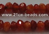 CRB216 15.5 inches 3*4mm faceted rondelle fire agate beads