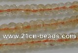 CRB221 15.5 inches 2.5*4mm faceted rondelle citrine gemstone beads