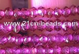 CRB2211 15.5 inches 2*3mm faceted rondelle garnet beads wholesale