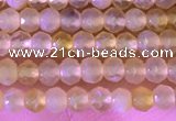 CRB2216 15.5 inches 2*3mm faceted rondelle yellow opal beads