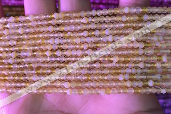 CRB2216 15.5 inches 2*3mm faceted rondelle yellow opal beads