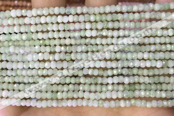 CRB2229 15.5 inches 2*3mm faceted rondelle prehnite beads