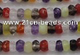 CRB223 15.5 inches 2.5*4mm faceted rondelle mixed quartz beads