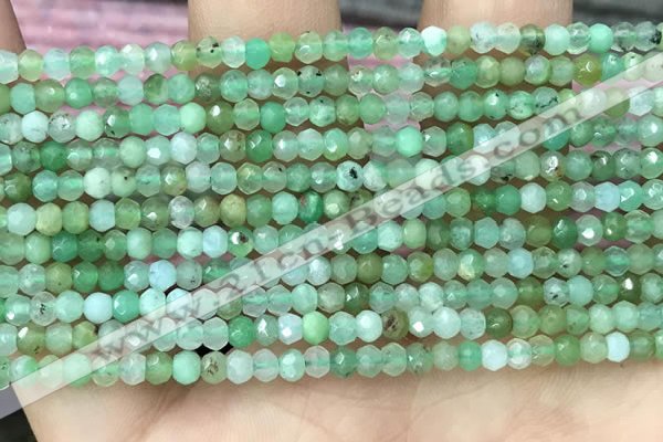 CRB2239 15.5 inches 2*3mm faceted rondelle Australia chrysoprase beads