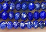 CRB2241 15.5 inches 2*3mm faceted rondelle lapis lazuli beads