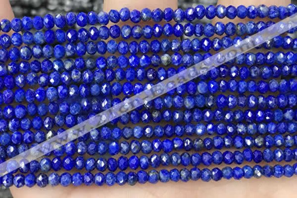 CRB2241 15.5 inches 2*3mm faceted rondelle lapis lazuli beads