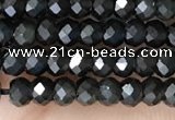 CRB2246 15.5 inches 2*3mm faceted rondelle obsidian beads