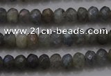 CRB225 15.5 inches 2.5*4mm faceted rondelle AB-color labradorite beads