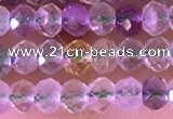 CRB2261 15.5 inches 3*4mm faceted rondelle fluorite beads