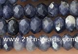 CRB2268 15.5 inches 3*4mm faceted rondelle sapphire beads