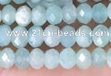 CRB2270 15.5 inches 3*4mm faceted rondelle amazonite beads