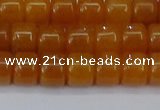 CRB2501 15.5 inches 6*8mm rondelle yellow jade beads wholesale