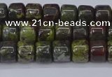 CRB2506 15.5 inches 6*8mm rondelle dragon blood jasper beads