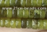 CRB2564 15.5 inches 2*4mm heishi olive jade beads wholesale