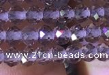 CRB2603 15.5 inches 2*3mm faceted rondelle smoky quartz beads