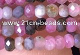 CRB2609 15.5 inches 2*3mm faceted rondelle tourmaline beads