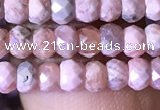 CRB2618 15.5 inches 2.5*4mm faceted rondelle rhodochrosite beads