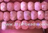 CRB2619 15.5 inches 2*3.5mm faceted rondelle rhodochrosite beads