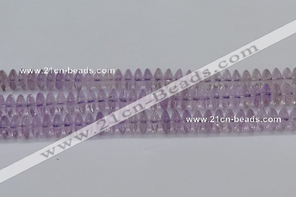 CRB262 15.5 inches 5*12mm rondelle amethyst gemstone beads