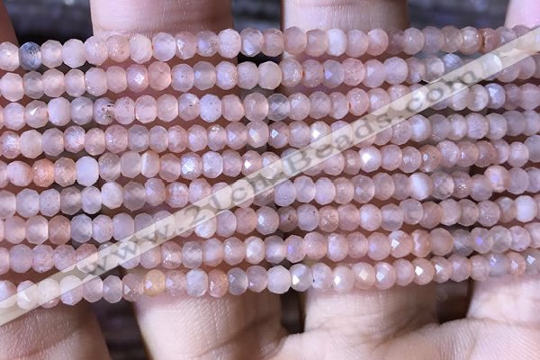 CRB2624 15.5 inches 2*3mm faceted rondelle moonstone beads