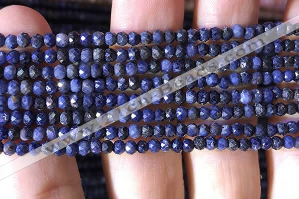 CRB2642 15.5 inches 2*3mm faceted rondelle sapphire beads wholesale