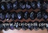 CRB2650 15.5 inches 2*3mm faceted rondelle black spinel beads