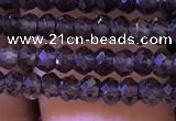 CRB2663 15.5 inches 2*3mm faceted rondelle smoky quartz beads